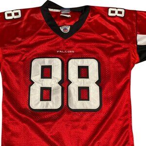 Vintage Authentic Reebok Tony Gonzalez Atlanta Falcons Size 52 Embroidered Red